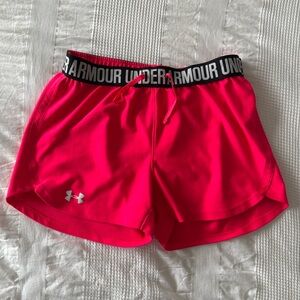 Under Armour hot pink shorts